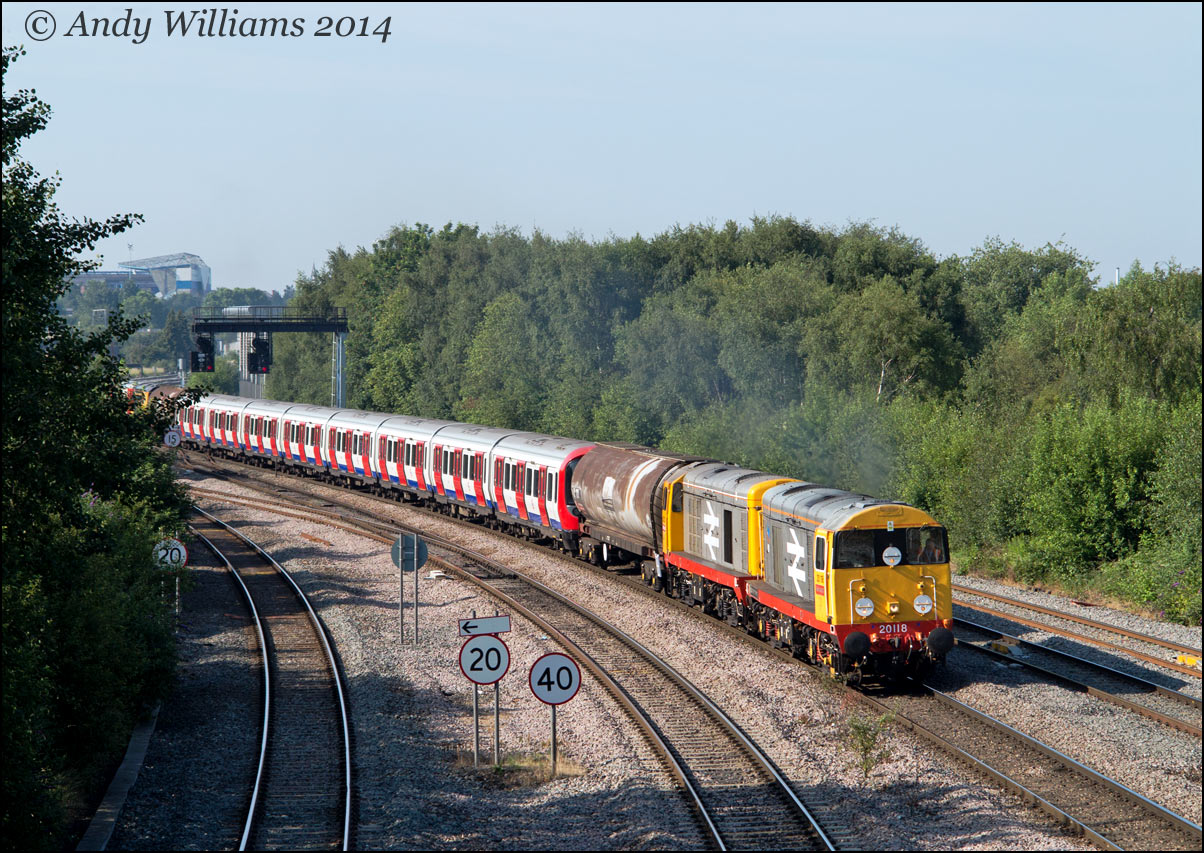 20118 and 20132 at Saltley Viaduct