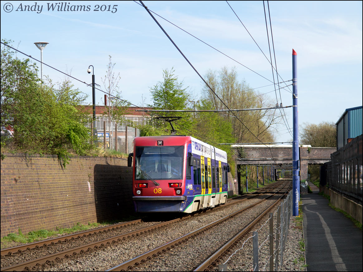 Tram 08 at West Bromwich