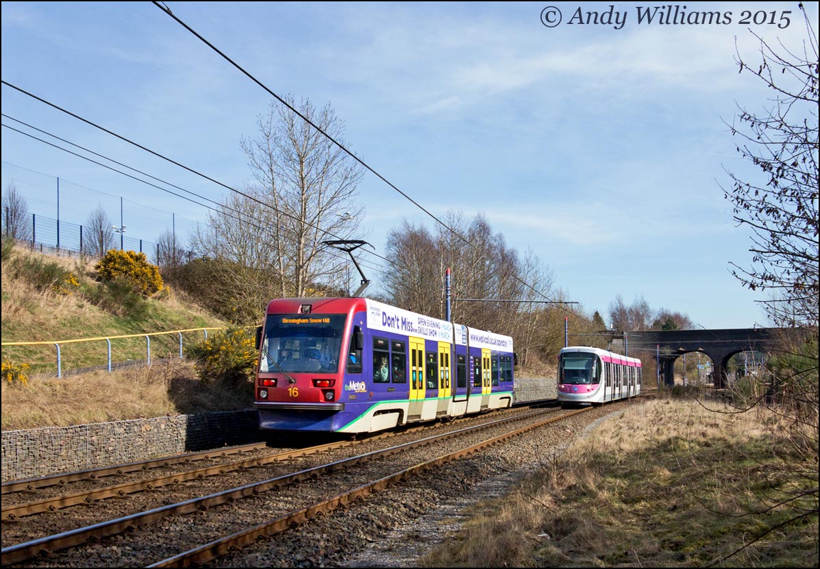 Trams 16 and 31 near The Hawthorns