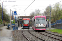 Trams 05 and 12 at Dudley St, West Bromwich